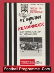 St Mirren v Kilmarnock 1977 – Alex Ferguson Manager