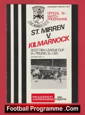 St Mirren v Kilmarnock 1977 – Alex Ferguson Manager