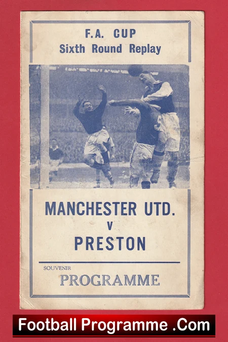 Manchester United v Preston 1966 - FA Cup Replay Pirate Souvenir - Image 2