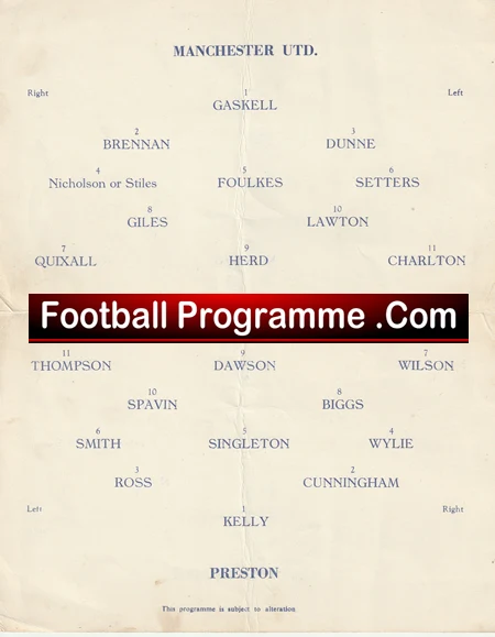 Manchester United v Preston 1966 - FA Cup Replay Pirate Souvenir - Image 3