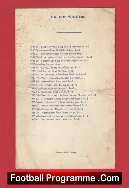 Manchester United v Preston 1966 - FA Cup Replay Pirate Souvenir - Image 4