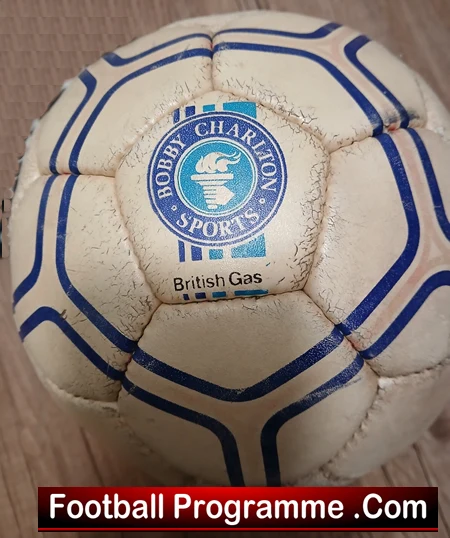 Manchester United Bobby Charlton Signed Official Football School 1970s - Image 2