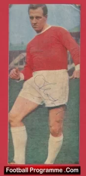 Manchester United Maurice Setters Autograph Signed Picture 1960s