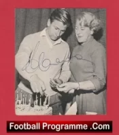 Manchester United Bobby Charlton Signed Picture Man Utd 1950s