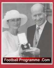 Manchester United Bobby Charlton Signed Picture Man Utd Knighthood