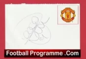 Manchester United Danny Higginbottom Autograph Signed Picture Man Utd