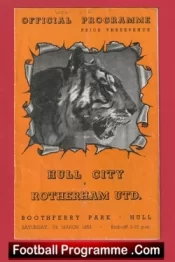 Hull City v Rotherham United 1953 – 1950’s