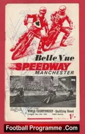 Belle Vue Speedway World Championship 1969 Manchester Multi Signed