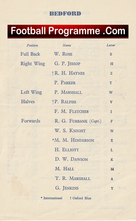 Bedford Rugby v Leicester 1948 - Old Rugby Programmes - Image 4