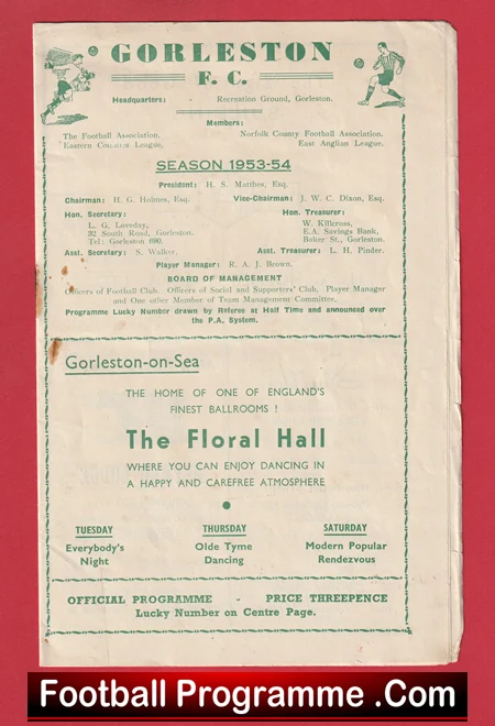 Gorleston v Bedford Town 1953 - 1950s - Image 2