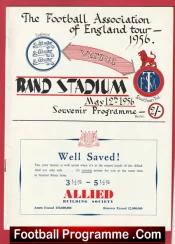 Southern Transval v England FA 1956 – South Africa Tour 1950s