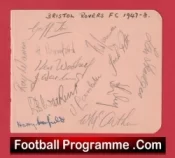 Bristol Rovers Football Club Multi Autographed Signed 1947 1948