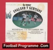 England v Germany 1991 – Football Ticket