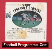 England v Germany 1991 – Football Ticket