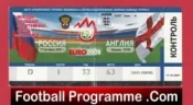 Russia v England 2007 – Football Ticket Euro 2008