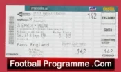 Austria v England 2007 – Football Ticket