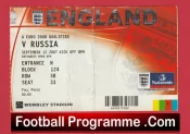 England v Russia 2007 – Football Ticket