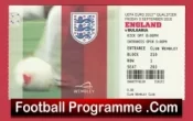 England v Bulgaria 2010 – Football Ticket