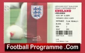 England v Bulgaria 2010 – Football Ticket