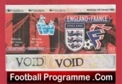 England v France 1999 – Football Ticket