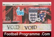 England v France 1999 – Football Ticket