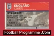 England v Hungary 2006 – Football Ticket at Man Utd