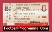 England v Portugal 2002 – Football Ticket Stoke City U21
