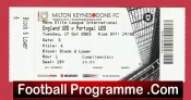 England v Portugal 2023 – Football Ticket Milton Keynes U20