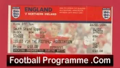 England v Northern Ireland 2005 – Football Ticket Man Utd