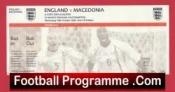 England v Macedonia 2002 – Football Ticket Southampton