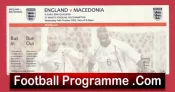 England v Macedonia 2002 – Football Ticket Southampton
