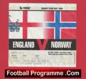 England v Norway 1994 – Football Ticket
