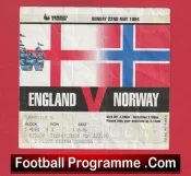 England v Norway 1994 – Football Ticket
