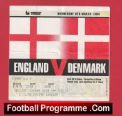 England v Denmark 1994 – Football Ticket