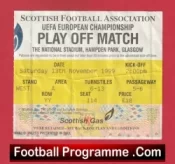 Scotland v England 1999 – Football Ticket Euro 2000 play off