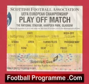 Scotland v England 1999 – Football Ticket Euro 2000 play off