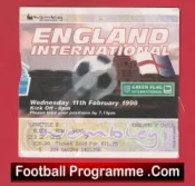 England v Chile 1998 – Football Ticket