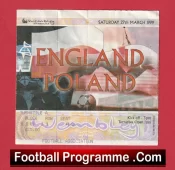 England v Poland 1999 – Football Ticket
