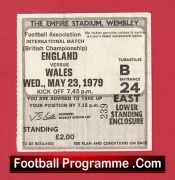 England v Wales 1979 – Football Ticket