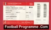 Fulham v Manchester United 2025 – Football Ticket