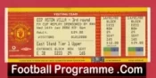 Manchester United v Aston Villa 2002 – FA Cup Replay Full Ticket