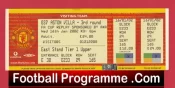Manchester United v Aston Villa 2002 – FA Cup Replay Full Ticket