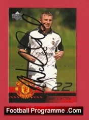 Manchester United Ronnie Wallwork Autograph Signed Football Card Man Utd
