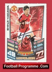 Manchester United Shinji Kagawa Autograph Signed Football Card Man Utd