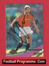 Manchester United David May Autograph Signed Football Card Man Utd