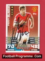 Manchester United Paddy McNair Autograph Signed Football Card Man Utd