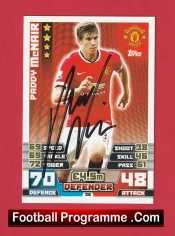 Manchester United Paddy McNair Autograph Signed Football Card Man Utd