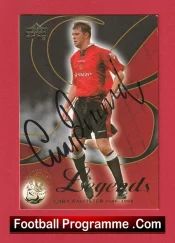 Manchester United Gary Pallister Autograph Signed Football Card Man Utd
