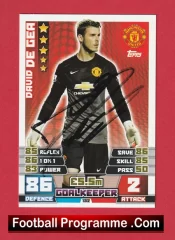 Manchester United David De Gea Autographed Signed Football Card Man Utd