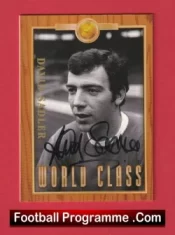 Manchester United David Sadler Autograph Signed Football Card Man Utd